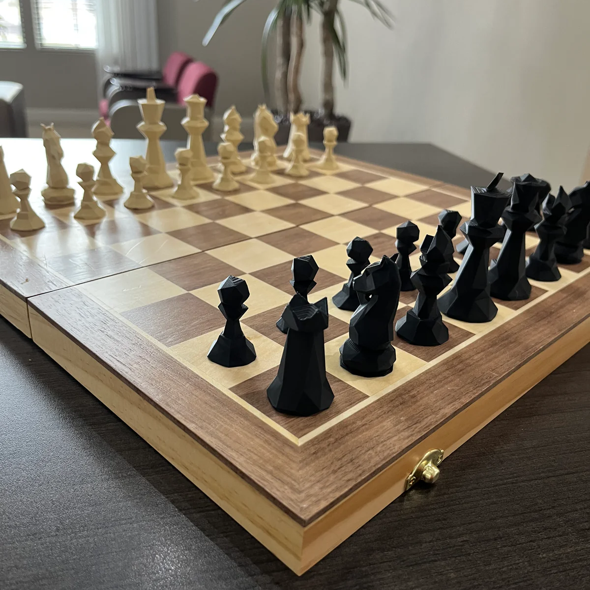 Set Low-Poly d'Échecs